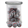 Abbot Glass Jar w/ Chocolate Baseballs